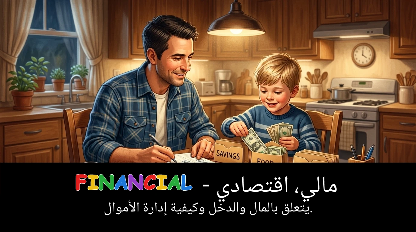 Arabic Illustration for financial